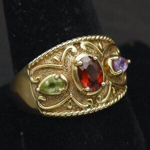 Ross-Simons - Vintage Vermeil Gemstone Ring - Size 10